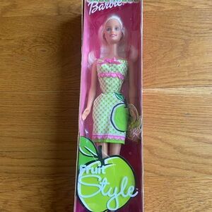 Barbie Fruit Style Doll with Pink and Green Packaging Y2K vintage